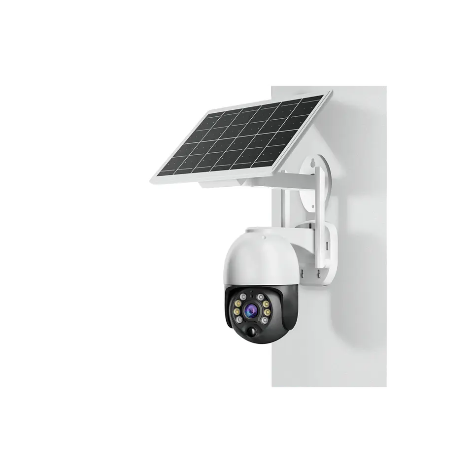 Câmara de videovigilância rotativa solar 8MP 1