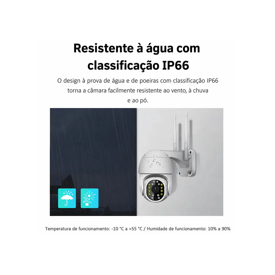 Câmera vigilância rotativa 2MP 5