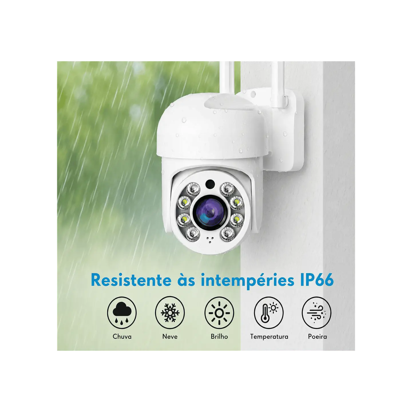 Câmera vigilância rotativa IP66 4