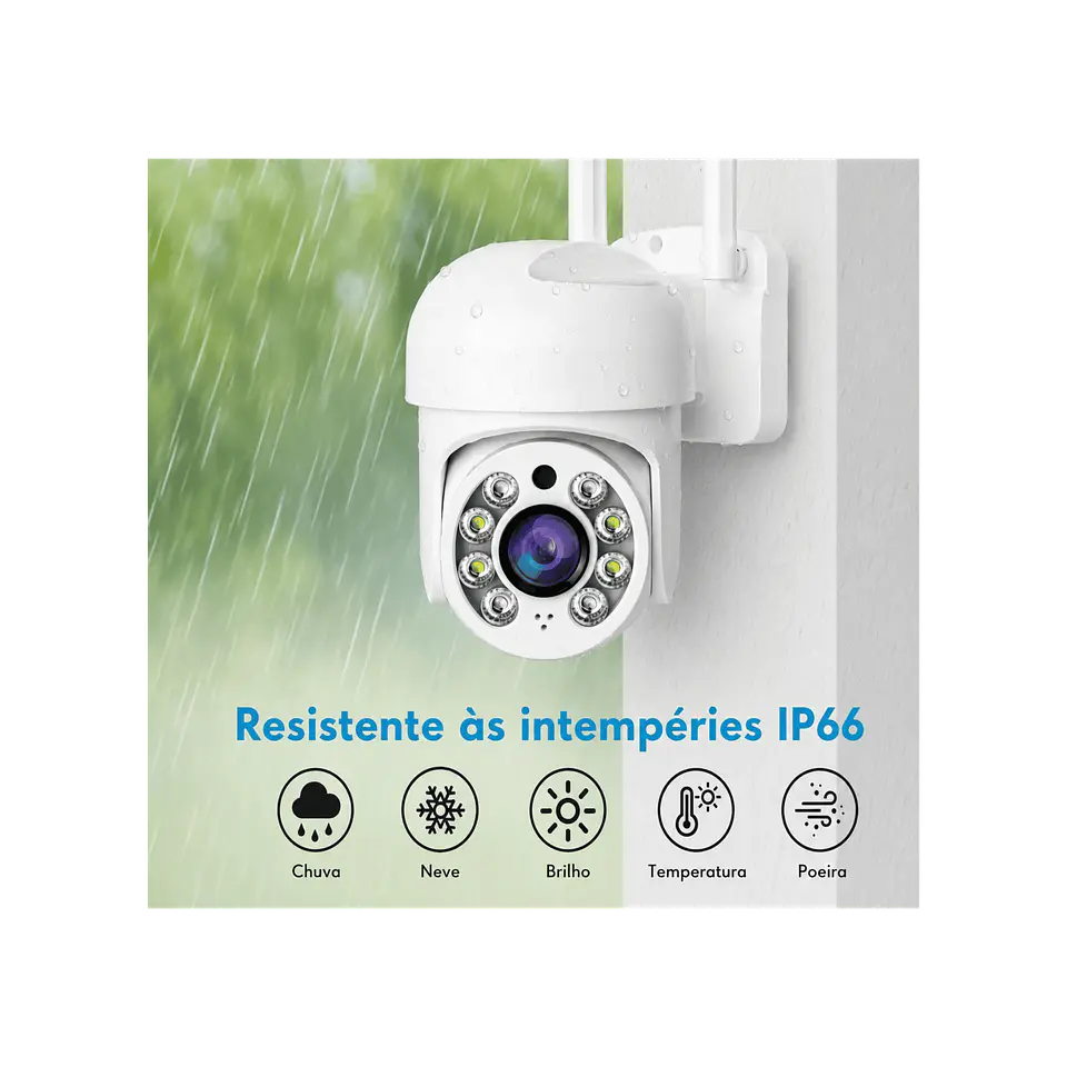 Câmera vigilância rotativa IP66 4