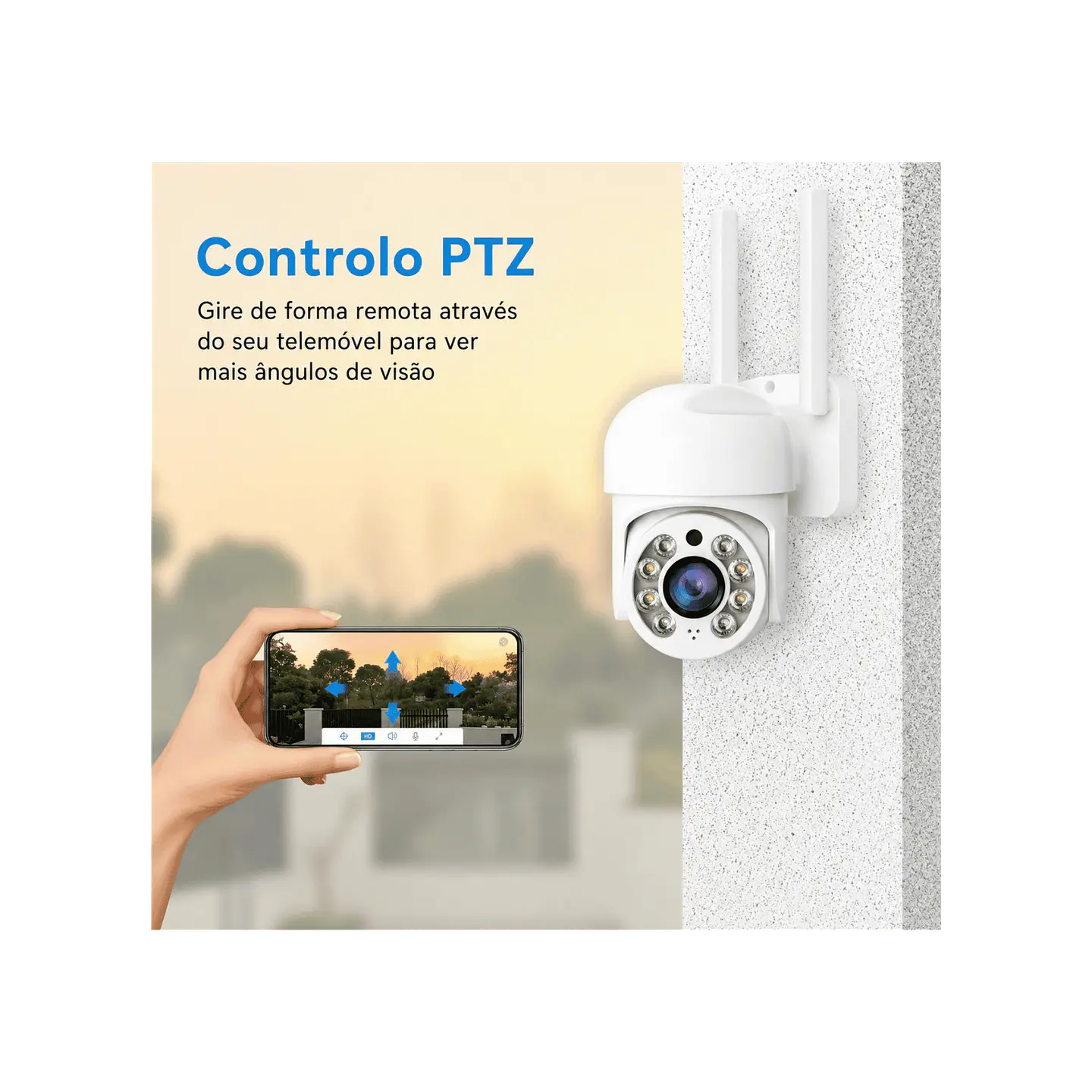 Câmera vigilância rotativa IP66 5