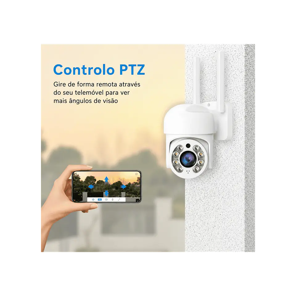 Câmera vigilância rotativa IP66 5