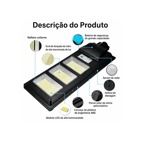 Projetor Solar 600W