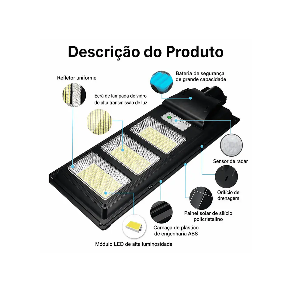 Projetor Solar 600W 2