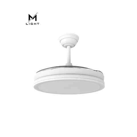 Ventoinha de teto com função verão/inverno, 48W, branco, 3 pás, comando e temporizador