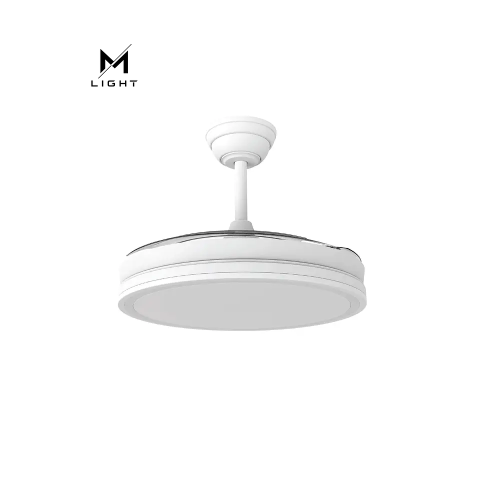 Ventoinha de teto com função verão/inverno, 48W, branco, 3 pás, comando e temporizador 2