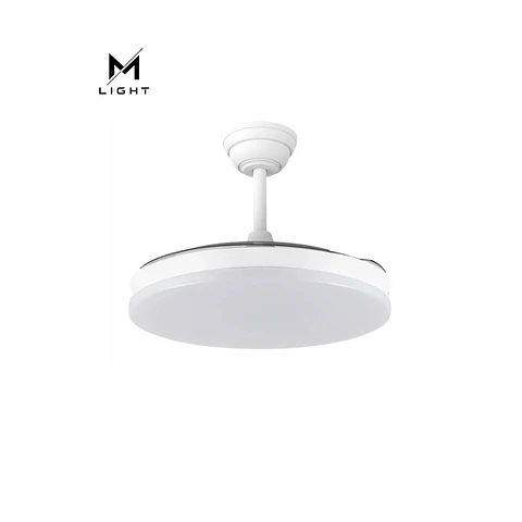 Ventoinha de teto MARELE com função verão/inverno, 48W, branco, 3 pás, comando e temporizador