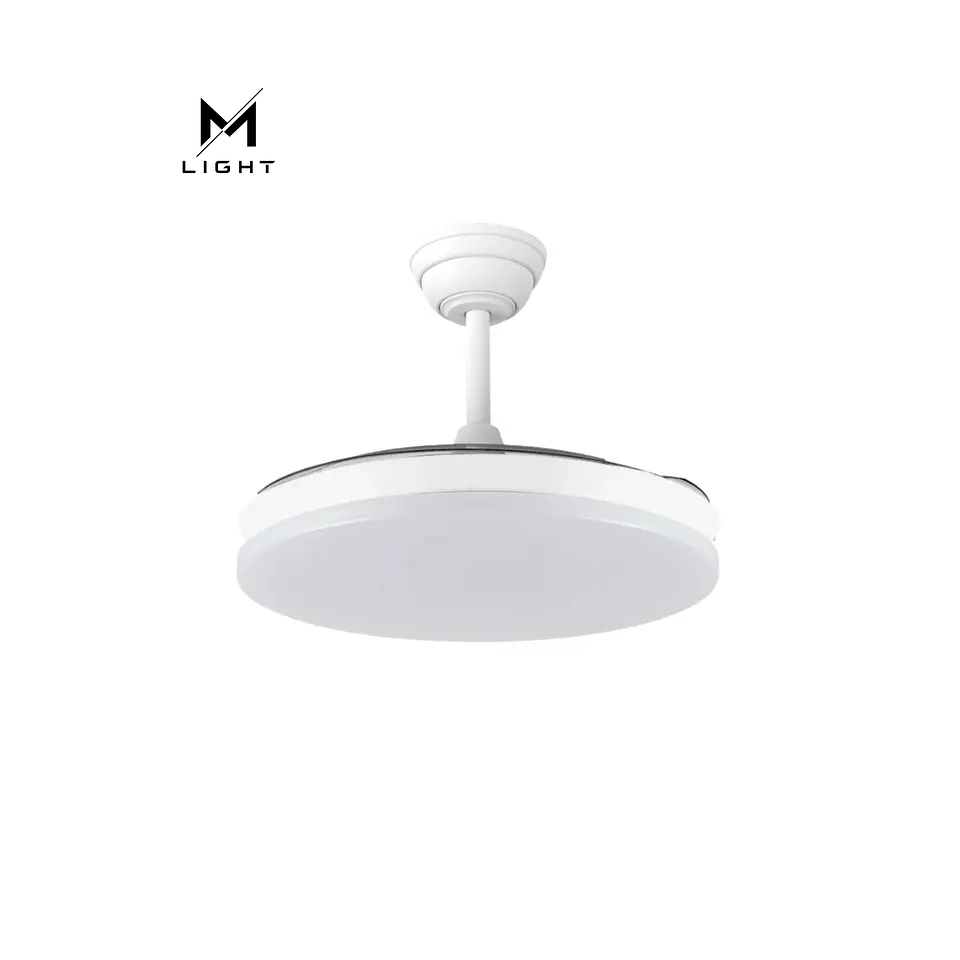 Ventoinha de teto MARELE com função verão/inverno, 48W, branco, 3 pás, comando e temporizador 2