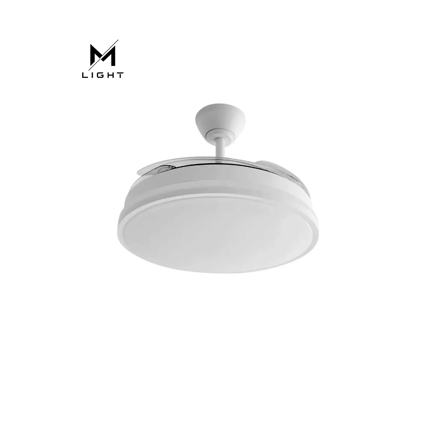 Ventoinha de teto com função verão/inverno, 44W, branco, 4 pás, comando e temporizador 2