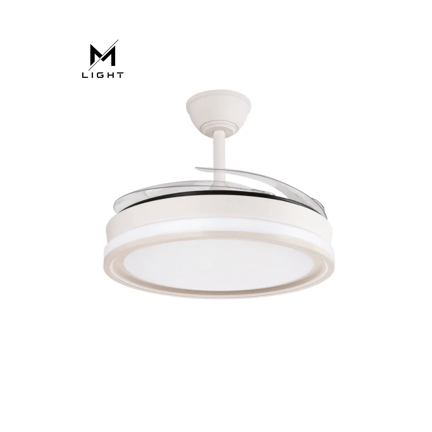 Ventoinha de teto com função verão/inverno, 59W, branco, 4 pás, comando e temporizador 2