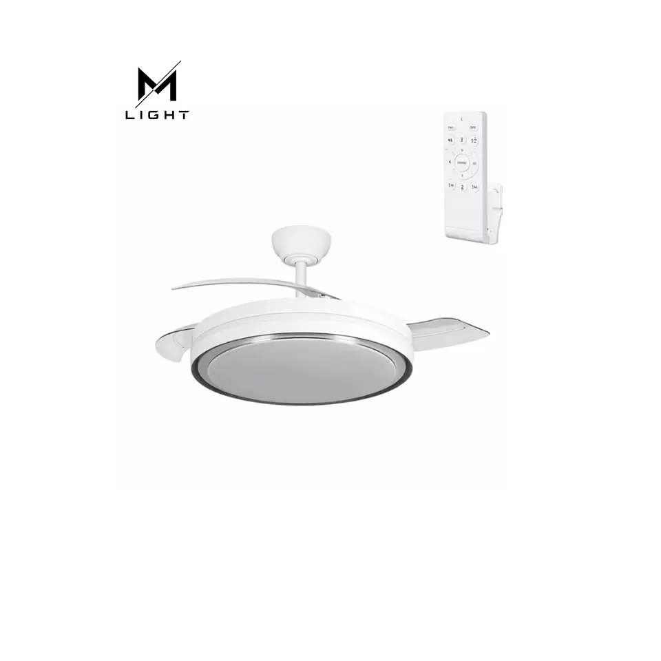 Ventoinha de teto com função verão/inverno, 60W , 3 pás, comando e temporizador 1