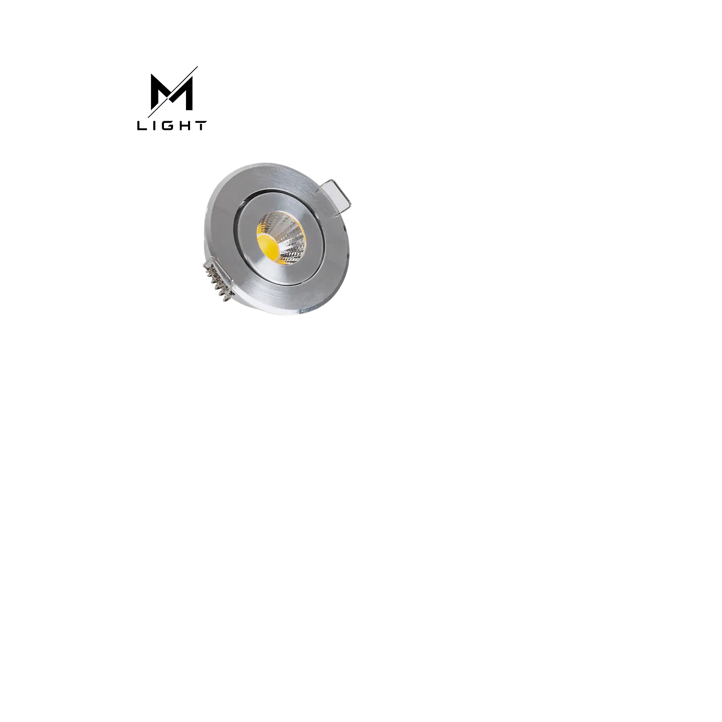 Foco LED COB 1W Ø 45 mm Direcionável Prata 1
