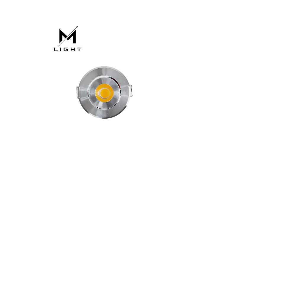 Foco LED COB 1W Ø 45 mm Direcionável Prata 2