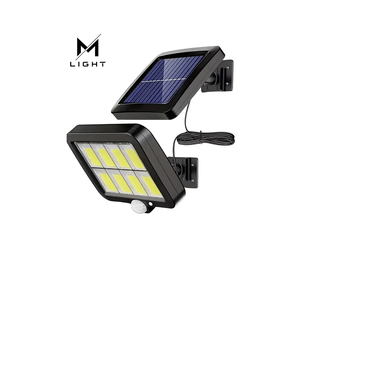 Projetor Solar LED 32W com Sensor, Comando e Painel Externo 5m 1