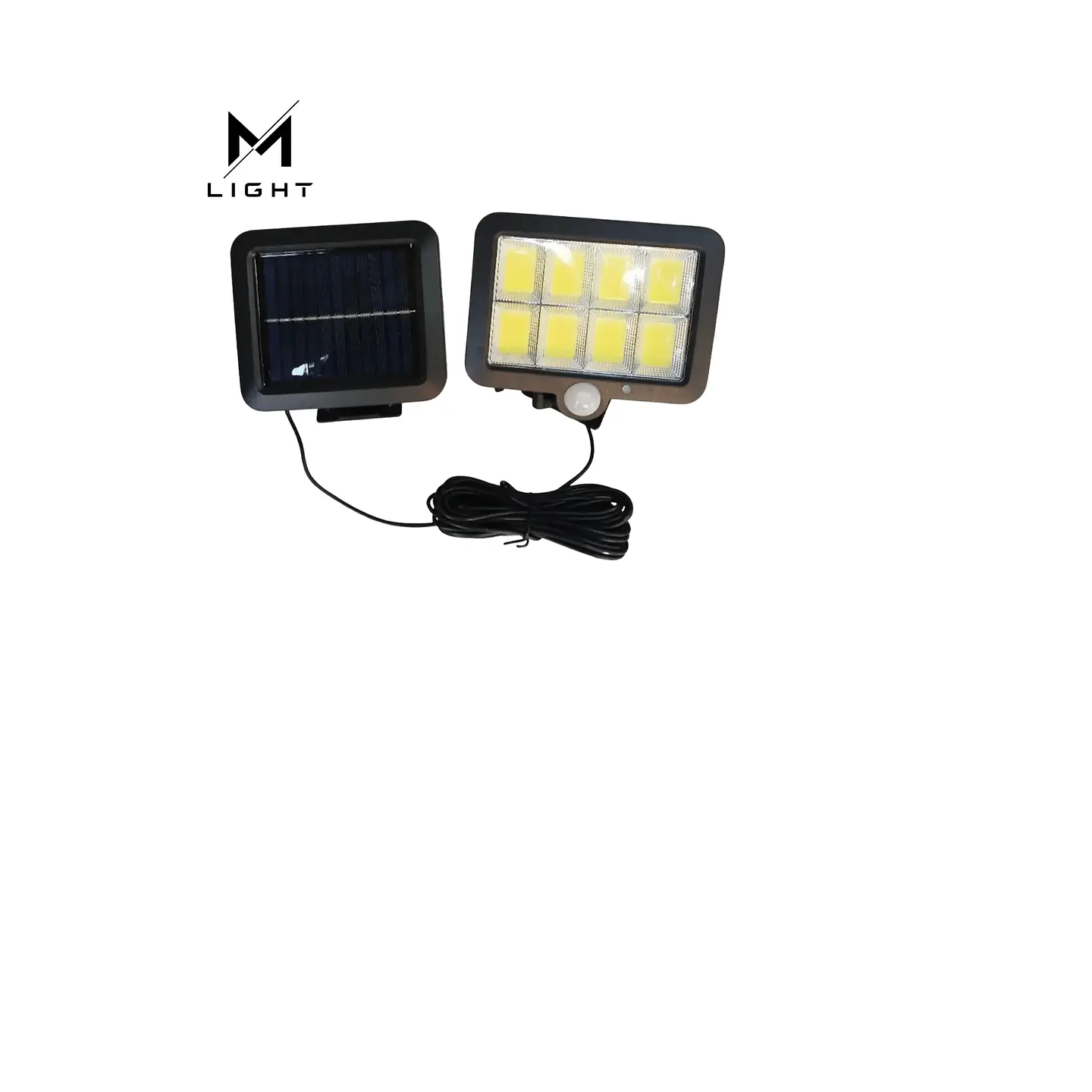 Projetor Solar LED 32W com Sensor, Comando e Painel Externo 5m 2