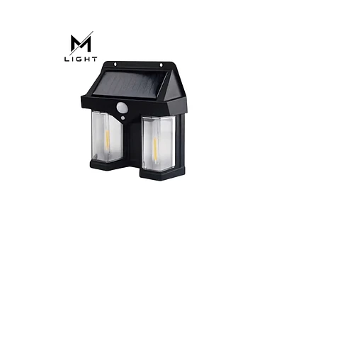 Luz parede dupla Solar LED 28W com Sensor de movimento