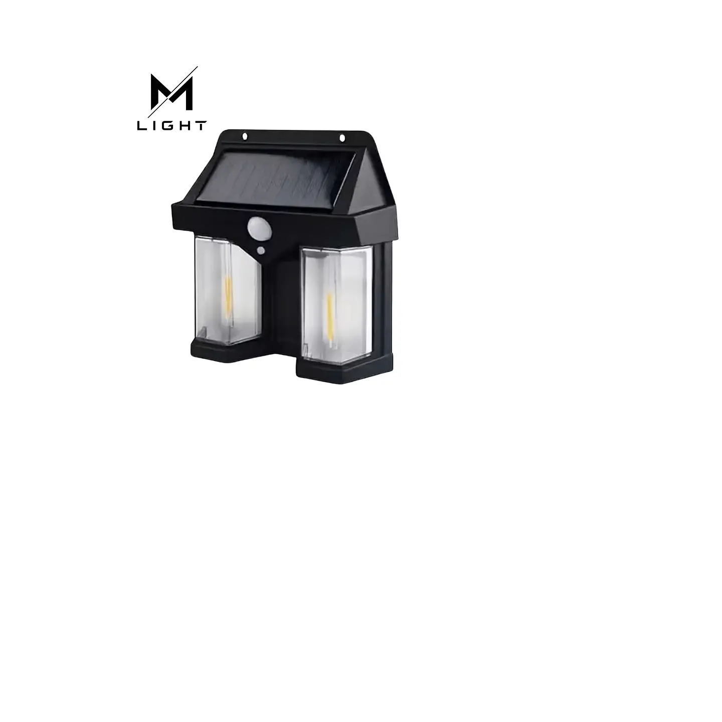 Luz parede dupla Solar LED 28W com Sensor de movimento 1