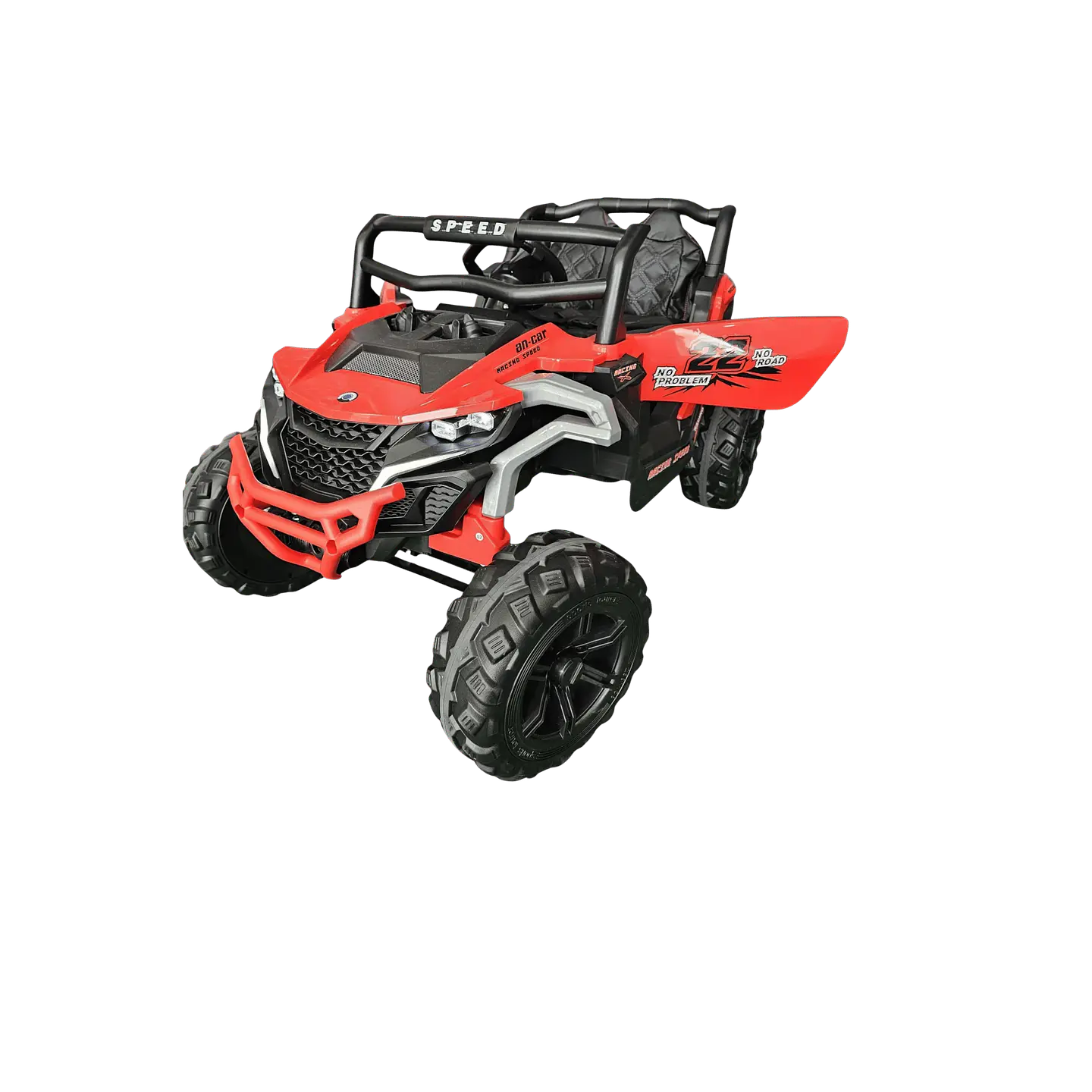 Buggy Speed 4x4 12v c/ rodas de borracha e assentos em pele 5