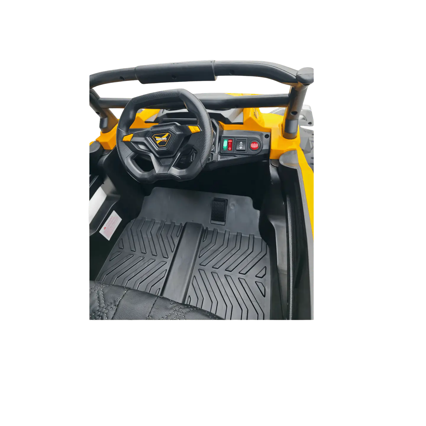 Buggy Speed 4x4 12v c/ rodas de borracha e assentos em pele 12