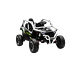 Buggy KAWASAKI 4x4 12v BATERIA DE LITIO c/ rodas de borracha e assentos em pele - Thumbnail 2