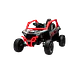 Buggy KAWASAKI 4x4 12v BATERIA DE LITIO c/ rodas de borracha e assentos em pele - Thumbnail 6