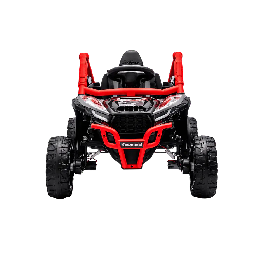 Buggy KAWASAKI 4x4 12v BATERIA DE LITIO c/ rodas de borracha e assentos em pele 7