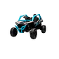 Buggy KAWASAKI 4x4 12v BATERIA DE LITIO c/ rodas de borracha e assentos em pele - Thumbnail 10