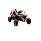 Buggy KAWASAKI 4x4 12v BATERIA DE LITIO c/ rodas de borracha e assentos em pele - Thumbnail 15