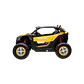 BUGGY EXTREME 24v 4X4 Dourado c/ RODAS DE BORRACHA E ASSENTO EM PELE - Thumbnail 3