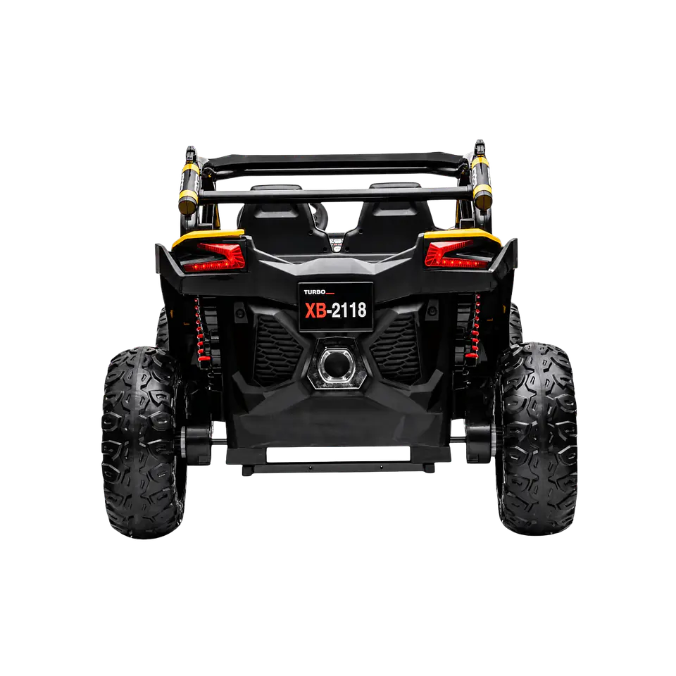 BUGGY EXTREME 24v 4X4 Dourado c/ RODAS DE BORRACHA E ASSENTO EM PELE 5