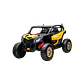 BUGGY EXTREME 24v 4X4 Dourado c/ RODAS DE BORRACHA E ASSENTO EM PELE - Thumbnail 1
