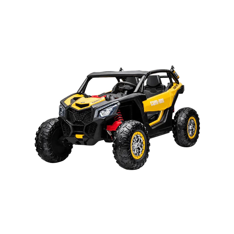 BUGGY EXTREME 24v 4X4 Dourado c/ RODAS DE BORRACHA E ASSENTO EM PELE 1