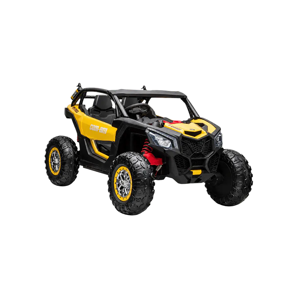 BUGGY EXTREME 24v 4X4 Dourado c/ RODAS DE BORRACHA E ASSENTO EM PELE 2