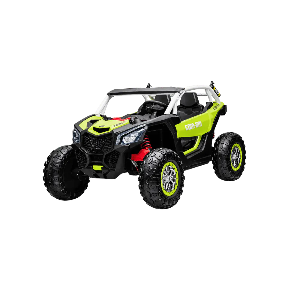 BUGGY EXTREME 24v 4X4 Dourado c/ RODAS DE BORRACHA E ASSENTO EM PELE 6