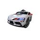 TOYOTA GR SUPRA GT4 12v Branco c/RODAS DE BORRACHA E ASSENTO EM PELE - Thumbnail 2