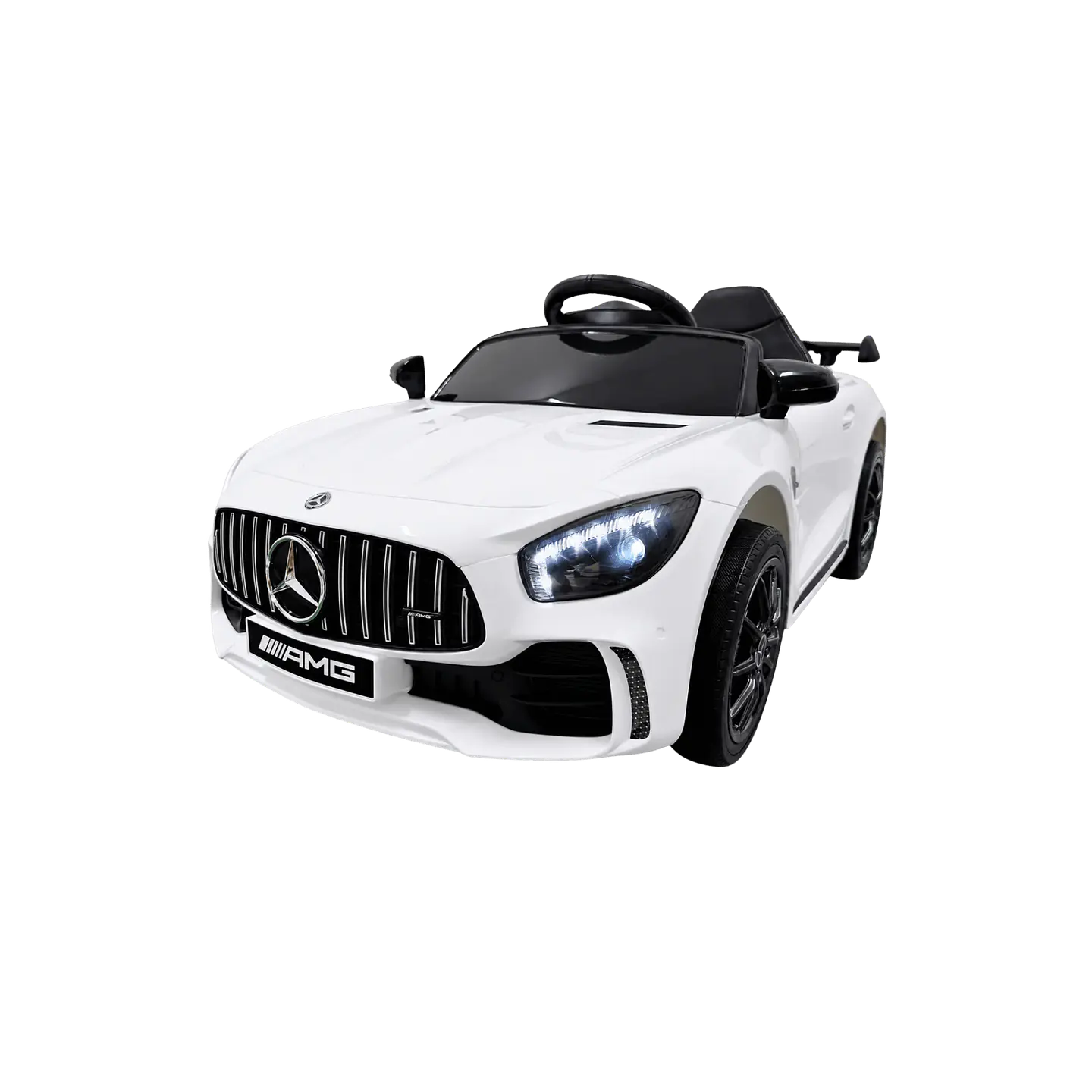 MERCEDES GTR 12v BATERIA DE LITIO Vermelho c/ RODAS DE BORRACHA E ASSENTO EM PELE 10