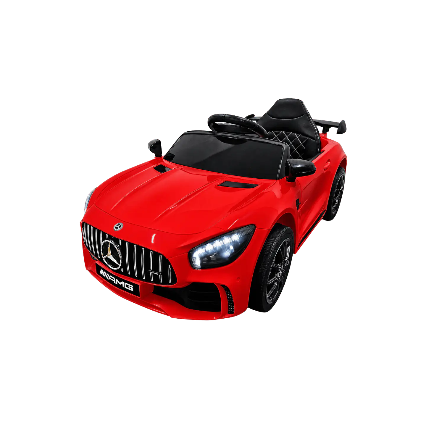MERCEDES GTR 12v BATERIA DE LITIO Vermelho c/ RODAS DE BORRACHA E ASSENTO EM PELE 17