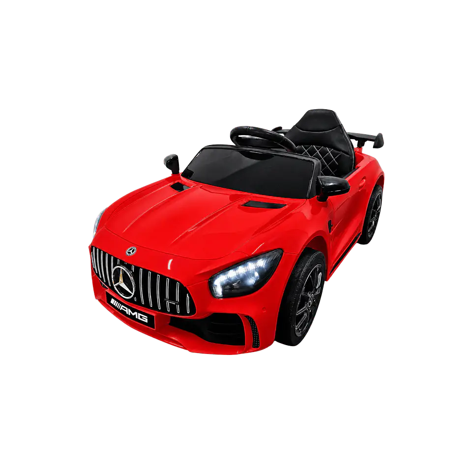MERCEDES GTR 12v BATERIA DE LITIO Vermelho c/ RODAS DE BORRACHA E ASSENTO EM PELE 17