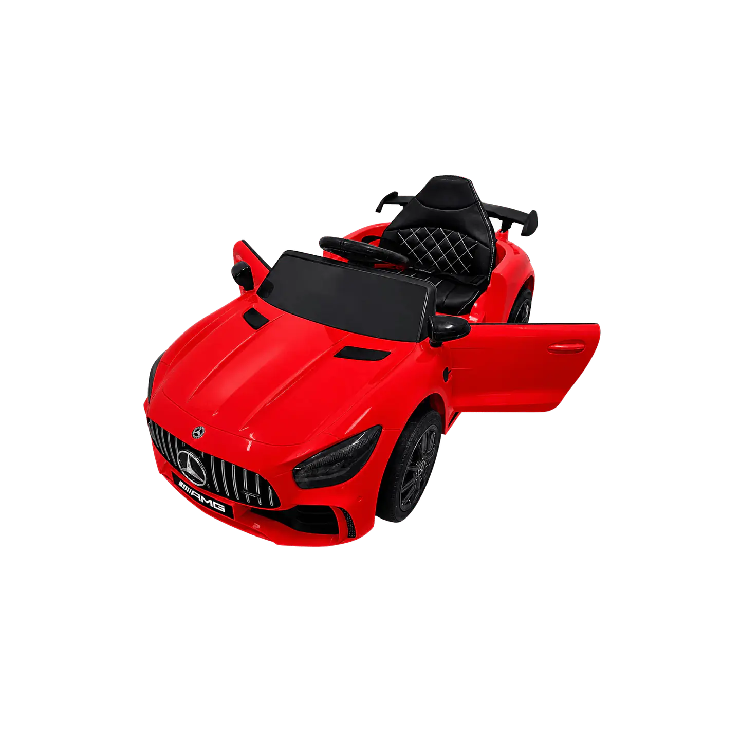 MERCEDES GTR 12v BATERIA DE LITIO Vermelho c/ RODAS DE BORRACHA E ASSENTO EM PELE 19