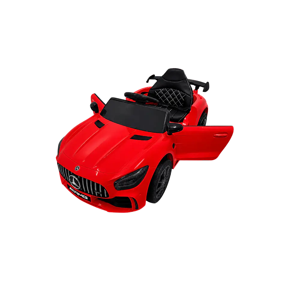 MERCEDES GTR 12v BATERIA DE LITIO Vermelho c/ RODAS DE BORRACHA E ASSENTO EM PELE 19