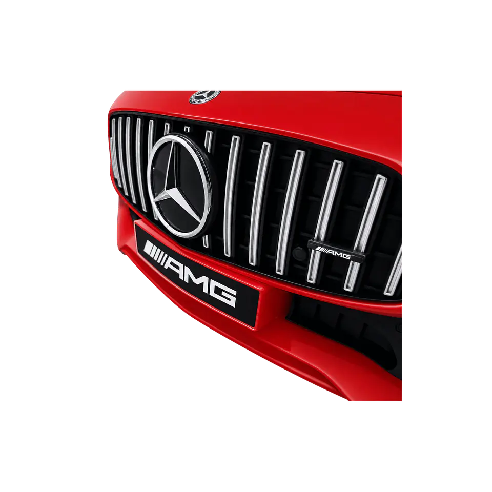 MERCEDES GTR 12v BATERIA DE LITIO Vermelho c/ RODAS DE BORRACHA E ASSENTO EM PELE 22