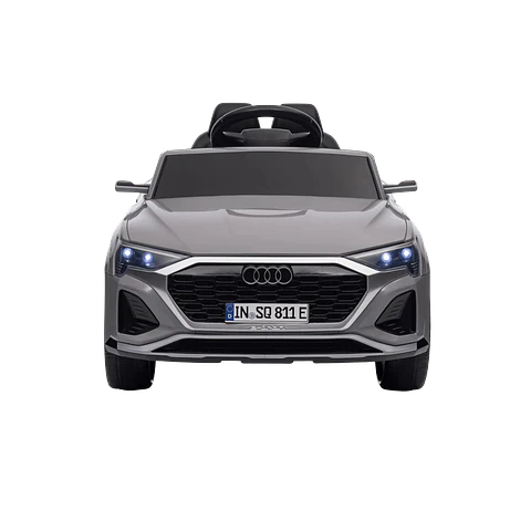AUDI SQ8 12V Cinza c/ RODAS DE BORRACHA E ASSENTO EM PELE