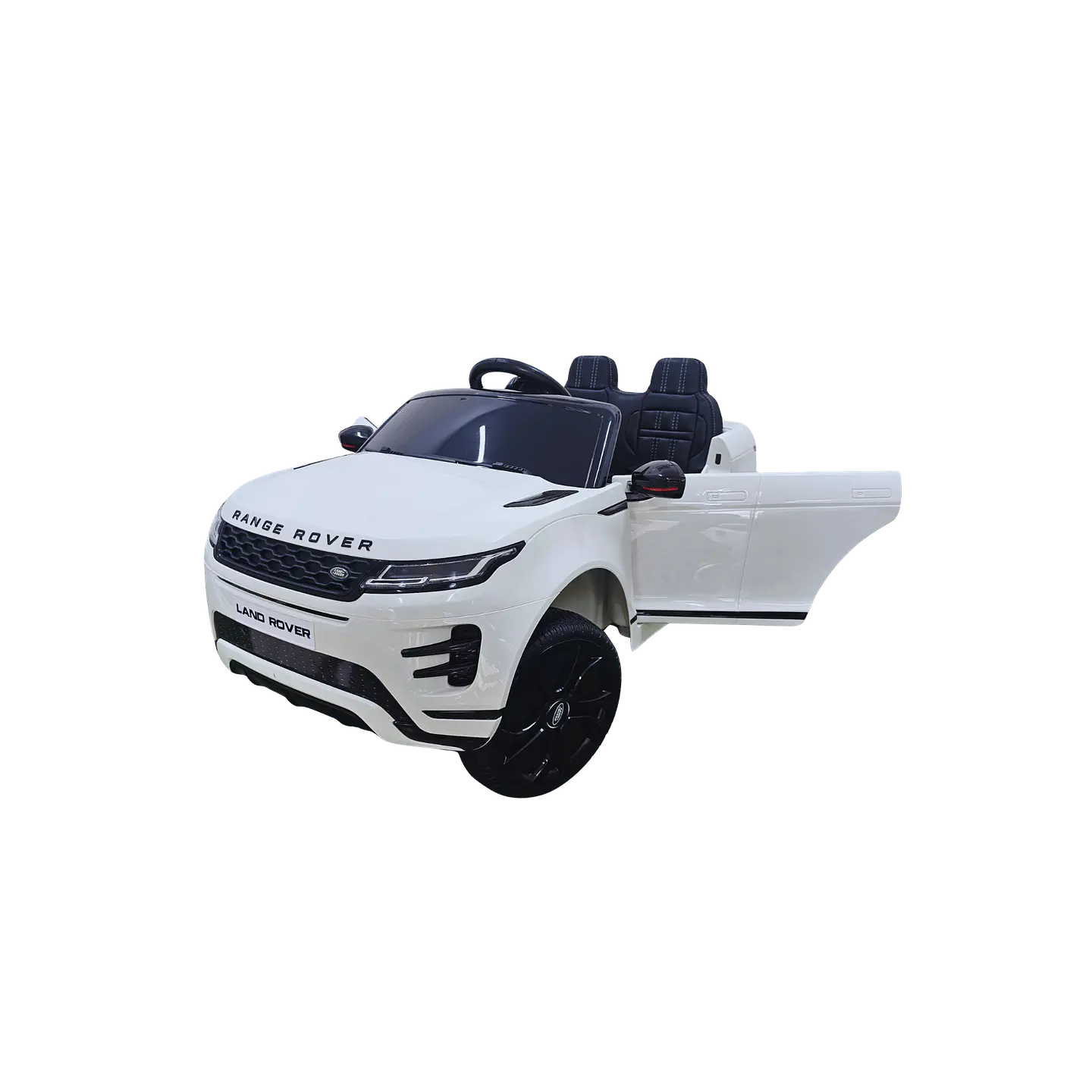 RANGE ROVER EVOQUE 12v Branco c/ RODAS DE BORRACHA E ASSENTO EM PELE 2