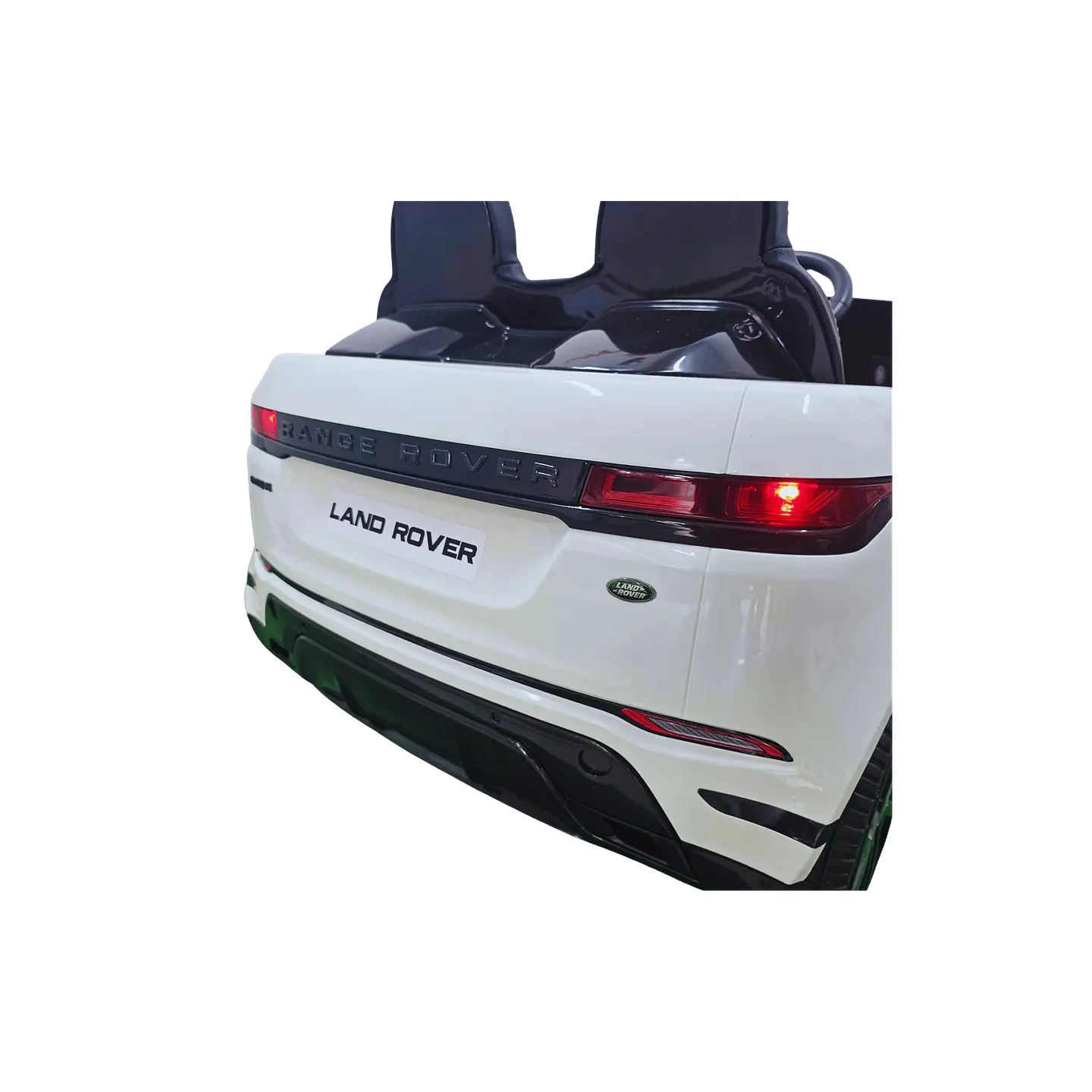 RANGE ROVER EVOQUE 12v Branco c/ RODAS DE BORRACHA E ASSENTO EM PELE 6