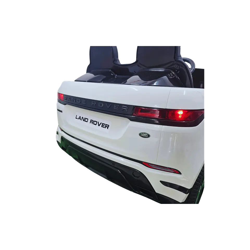 RANGE ROVER EVOQUE 12v Branco c/ RODAS DE BORRACHA E ASSENTO EM PELE 6