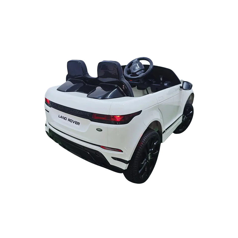 RANGE ROVER EVOQUE 12v Branco c/ RODAS DE BORRACHA E ASSENTO EM PELE 4