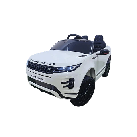 RANGE ROVER EVOQUE 12v Branco c/ RODAS DE BORRACHA E ASSENTO EM PELE