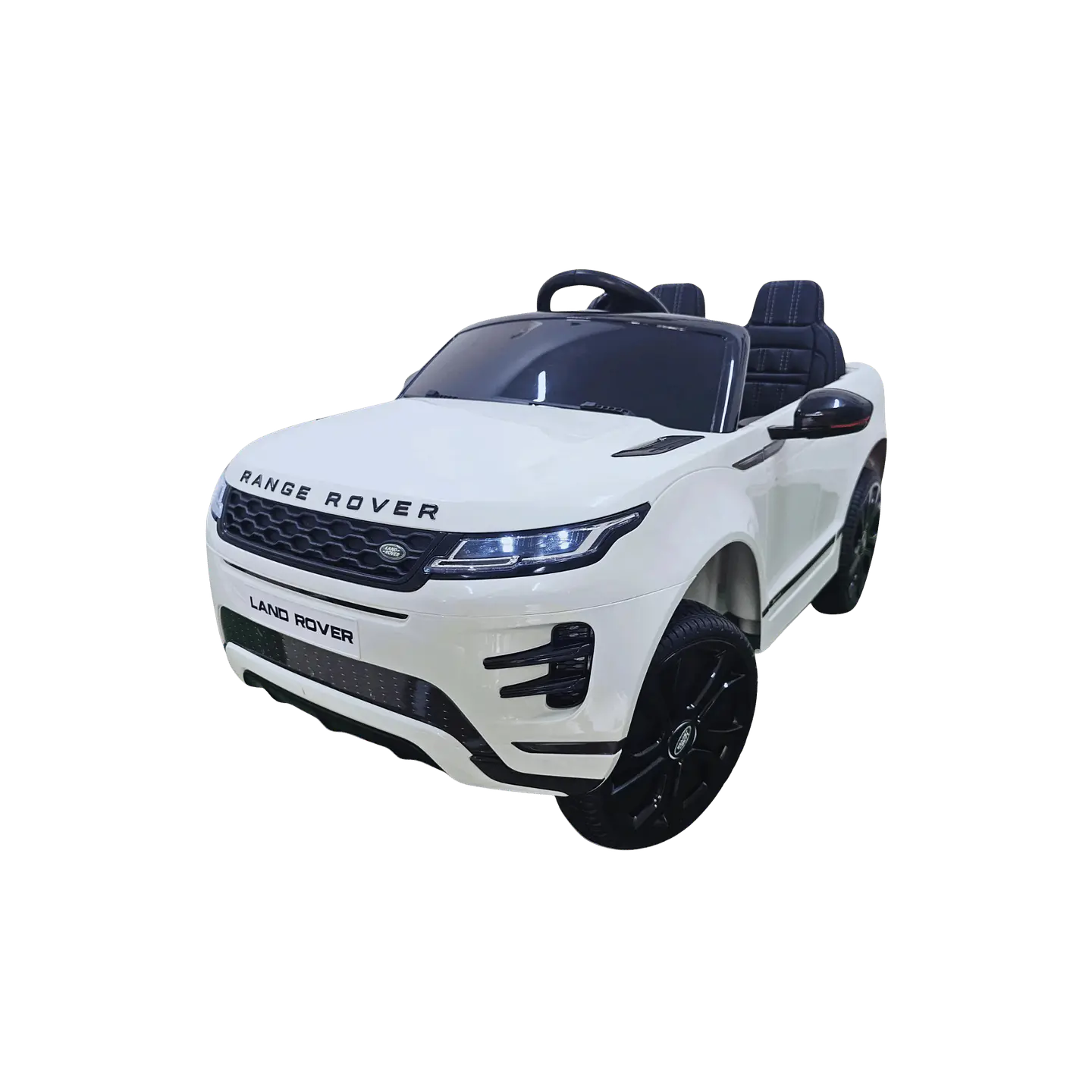 RANGE ROVER EVOQUE 12v Branco c/ RODAS DE BORRACHA E ASSENTO EM PELE 1