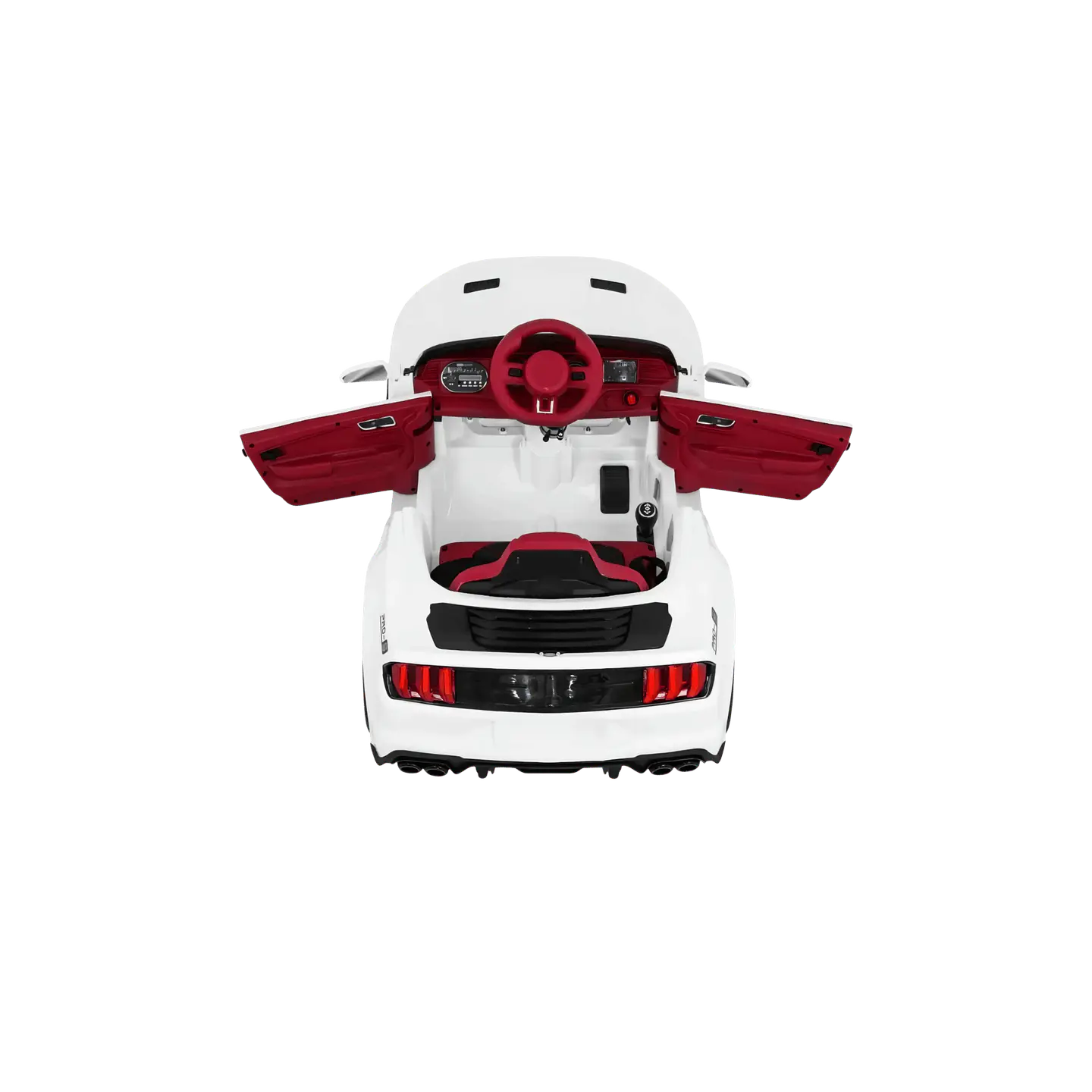 Carro Elétrico GT Style 12v c/ RODAS DE BORRACHA E ASSENTO EM PELE 14