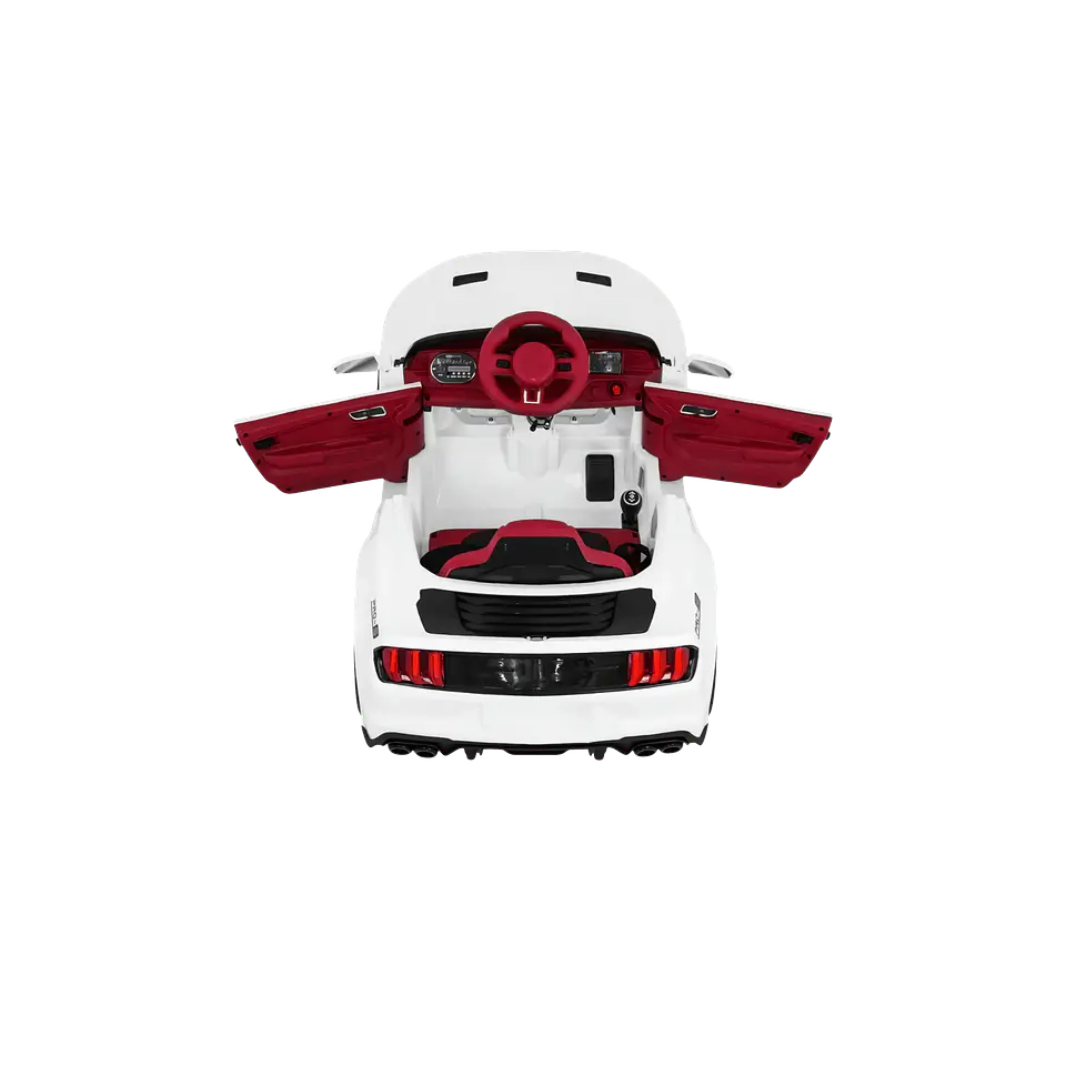 Carro Elétrico GT Style 12v c/ RODAS DE BORRACHA E ASSENTO EM PELE 14